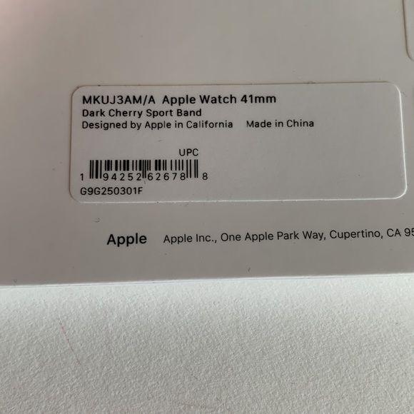 Apple Sport Band for Apple Watch™ 41mm - Dark Cherry - Picture 6 of 9